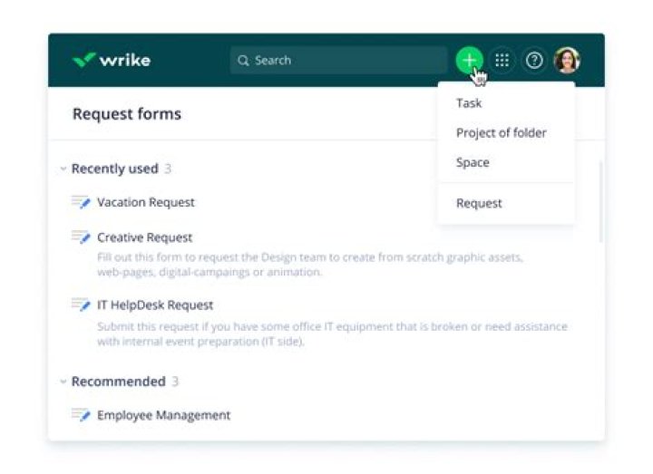How do I create a form in wrike?