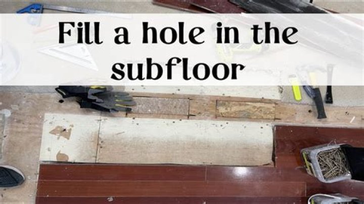 How do I fill the gaps in my subfloor?