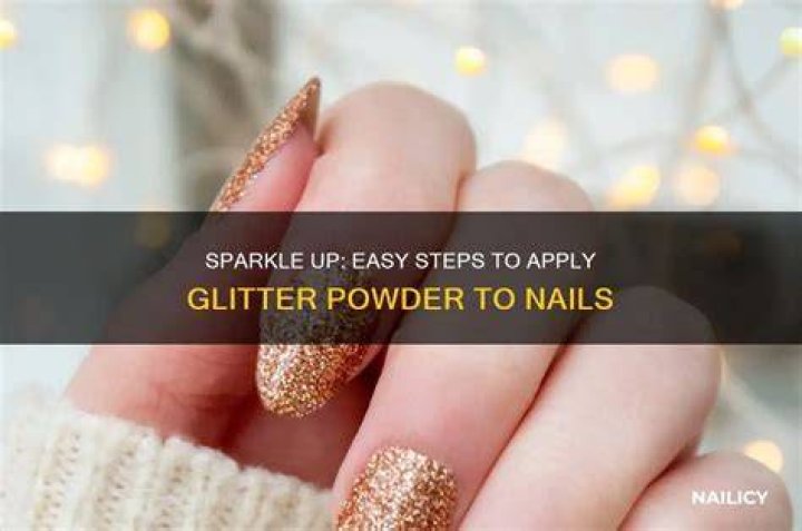 How do you apply glitter to plastic?