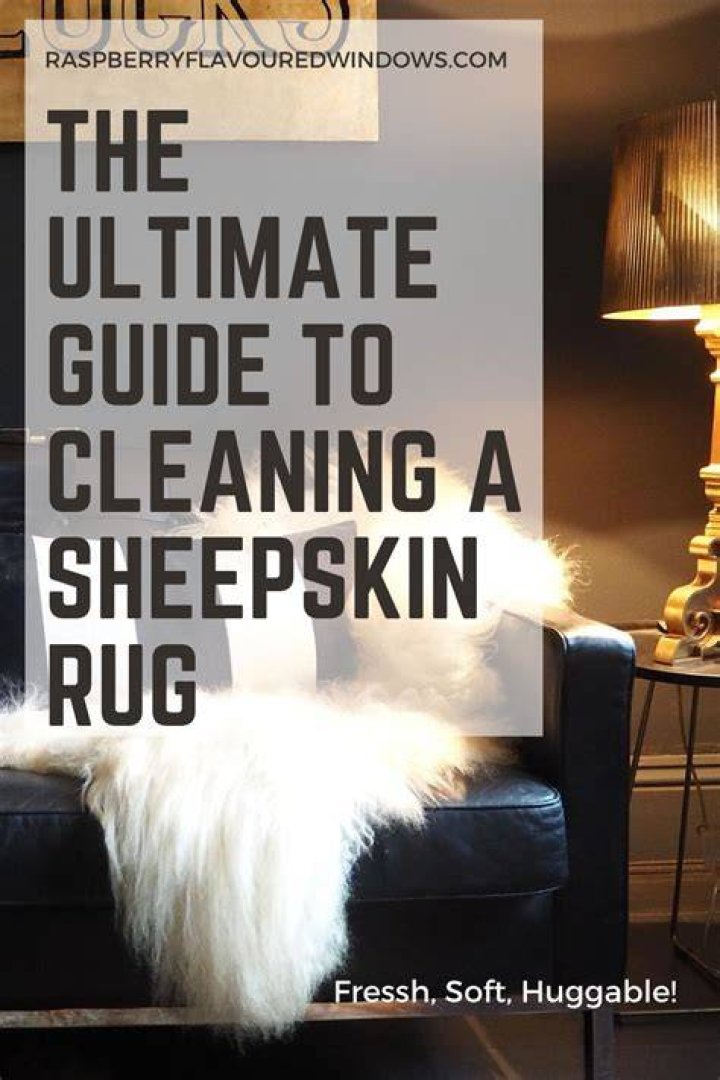 How do you clean real sheepskin?