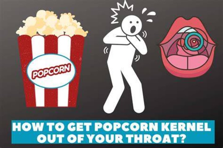 How do you get a popcorn kernel out of your mouth?