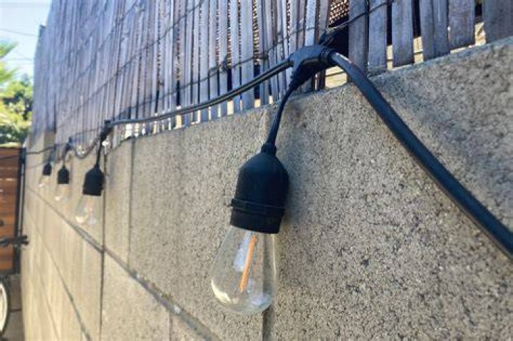 How do you wire patio lights?