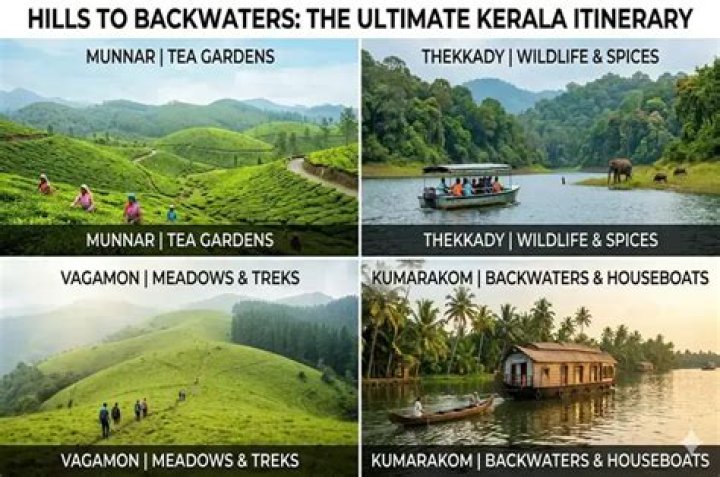How far is Kumarakom from Munnar?