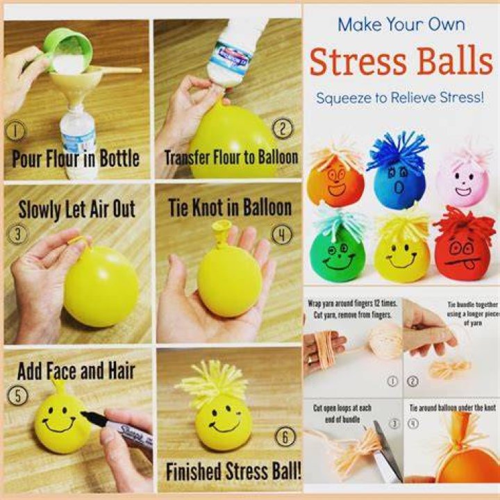 How much flour is in a stress ball?