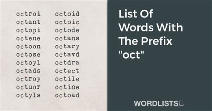 What are words that start with OCT?