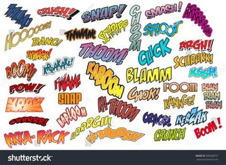 What do you call comic book sounds?