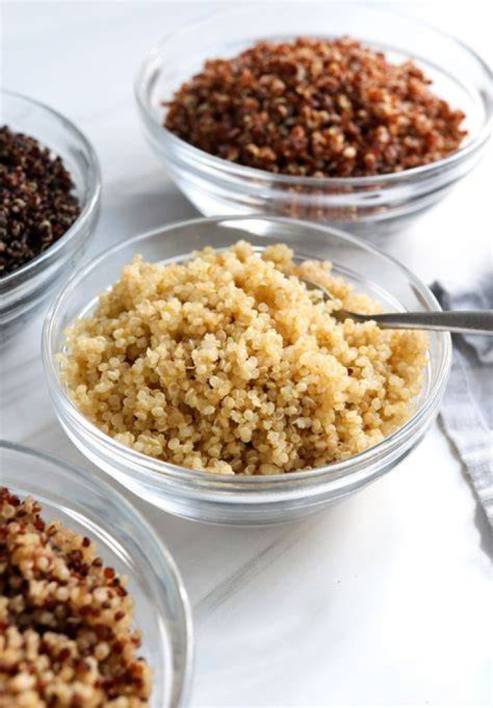 What is a serving of cooked quinoa?