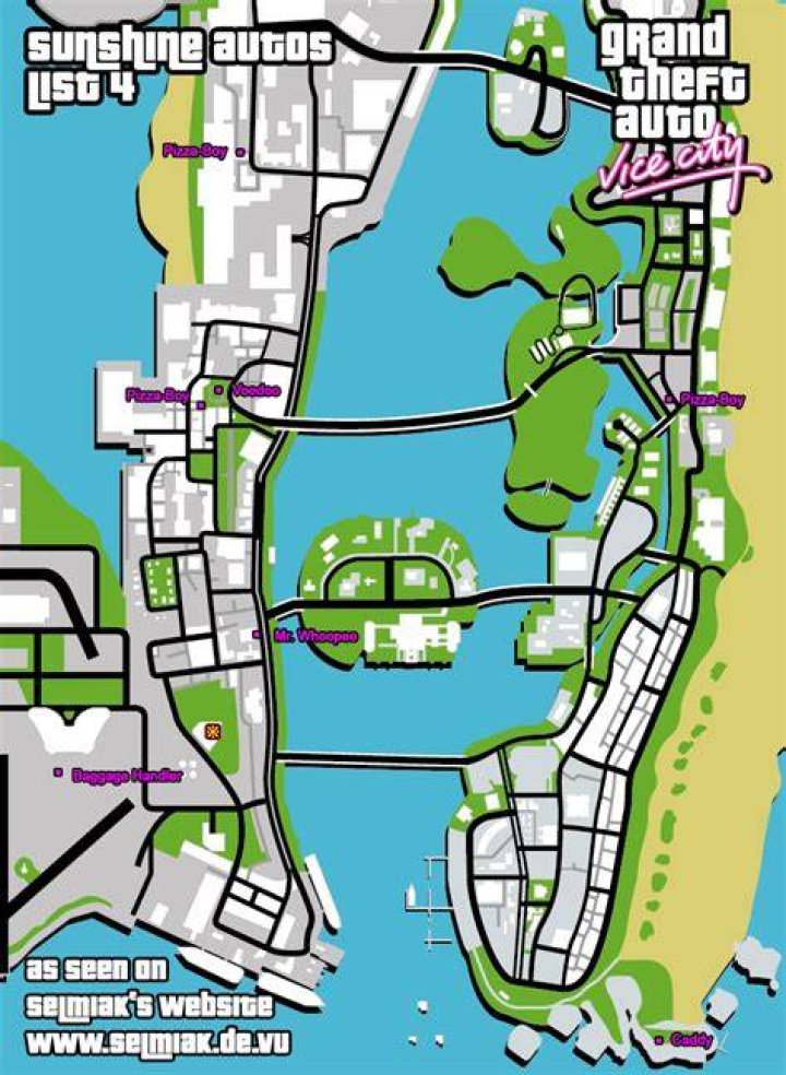 Which car is baggage in GTA Vice City?